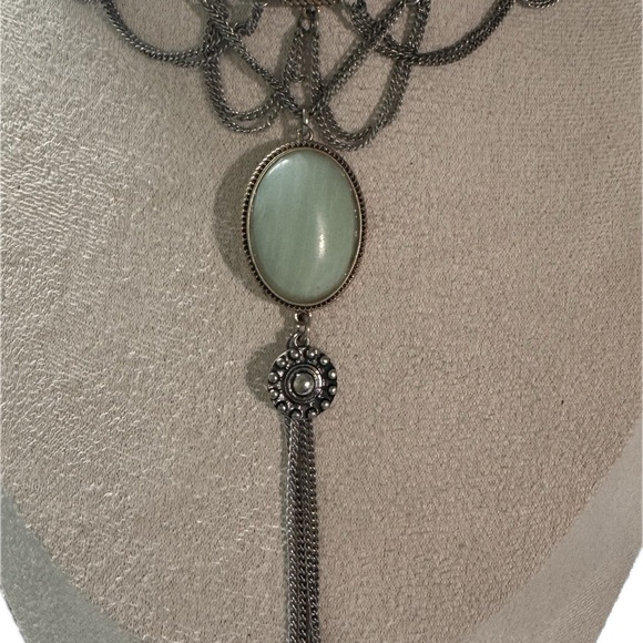 SHYANNE- Silver Luna Bella Choker Necklace - Picture 3 of 4